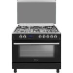 Wiggo WO-E909R BX - Serie 9 - Gasfornuis - 5 kookzones - Zwart Inox Kopen (2022) | IIAV.NL