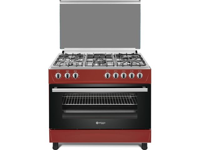 Wiggo WO-E905R RX - Serie 5 - Gasfornuis - 5 kookzones - Rood Inox Wiggo WO-E905R RX - Serie 5 - Gasfornuis - 5 kookzones - Rood Inox Kopen (2022) | IIAV.NL