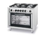 Hendi Gasfornuis 5 Pits + Elektrische Oven
