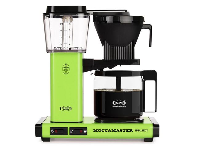 Moccamaster KBG Select Fresh Green zwart Moccamaster KBG Select Fresh Green zwart