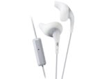 JVC HA-ENR15-WH-E In-ear hoofdtelefoon met een afstandsbediening en een microfoon wit