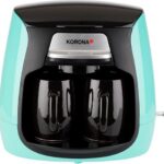 korona 12207 türkis Kaffeeautomat 2 Tassen inkl. Keramik-t. zwart