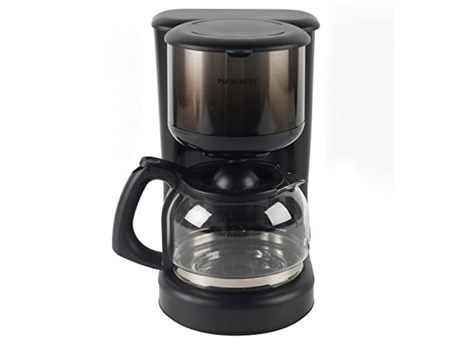 Progress EK4068PBLK-VDE Ombre Coffee Maker Machine With Glass Jug & Removable Cone Filter Progress EK4068PBLK-VDE Ombre Coffee Maker Machine With Glass Jug & Removable Cone Filter