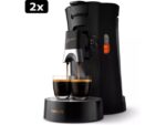 Philips 2x CSA240/60 Senseo Select Koffiepadmachine Zwart zwart