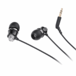 Krüger&Matz KMM01BK Metalen in-ear dopjes zwart