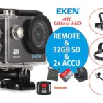 Eken Action Camera H9R 4K + Afstandsbediening Kopen (2022) | IIAV.NL