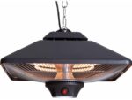 Sunred Hangende Terrasheater CE17SQ-B Black met LED