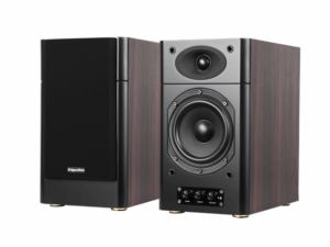 Krüger&Matz KM0510 Inspire actieve boekenplankspeaker met bluetooth connectiviteit surround set rozenhout